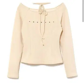 andmary Mary logo choker tops ivory