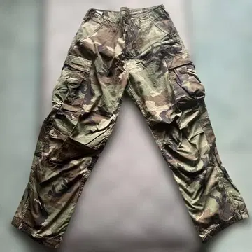 ALPHA INDUSTRIES 카모플라쥬 카고 팬츠 M 사이즈