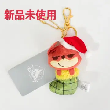 디즈니 스토어 주토피아 닉 산타 크리스마스 키링