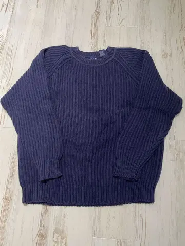 GAP 네이비 리브 코튼 니트