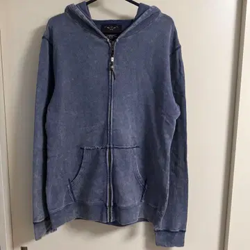 BONDS&PEACE 피그먼트 후드티 네이비