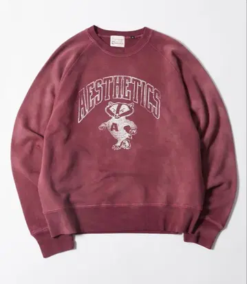 로고 맨투맨 버건디