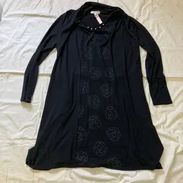 INGEBORG 블랙 비즈 장식 원피스