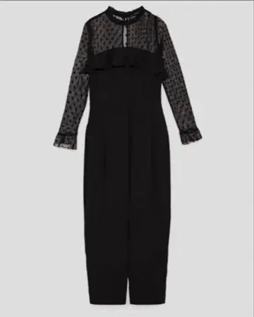 ZARA BASIC 시어 도트 올인원 Lsize 결혼식