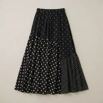 새상품급입니다. 비어즐리 beardsley 도트 패치워크 롱 스커트