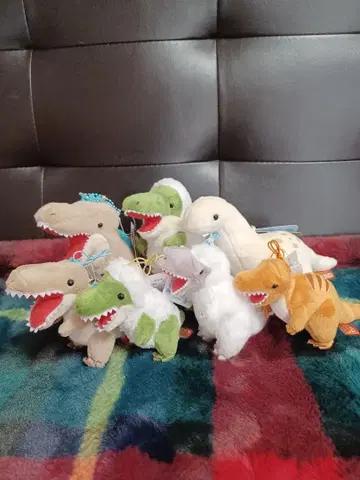 공룡 시대 봉제 인형 마스코트 7종 세트