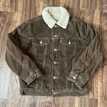 USA Levi's 보아 옷깃 코듀로이 자켓 미국 빈티지 의류 브라운