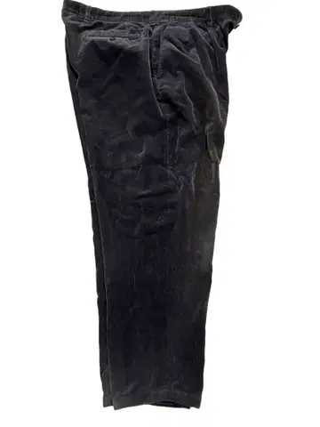 블랙 코듀로이 팬츠 사이즈 측정 있음