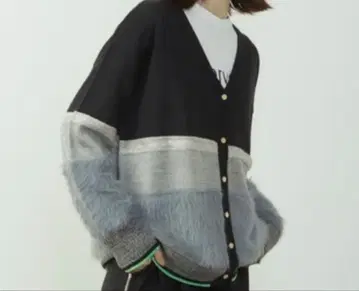 멜로즈 SOFFITTO 소핏 니트 가디건 퍼 라메