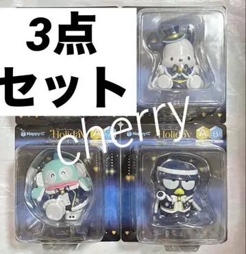 산리오 Happy 복권 A상 피규어 3종