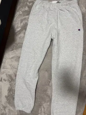 Champion 그레이 스웨트 팬츠 M 사이즈