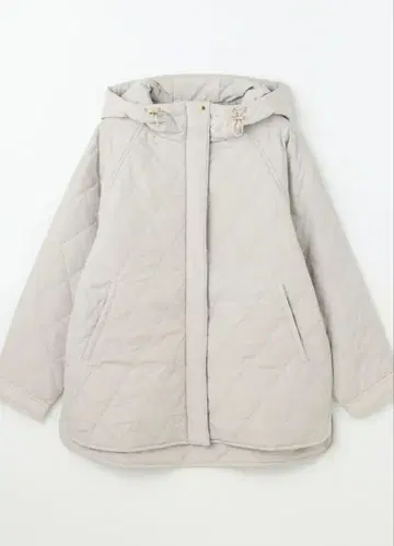 온워드 ANY 충전솜 다이아 퀼트 블루종 후드 부착