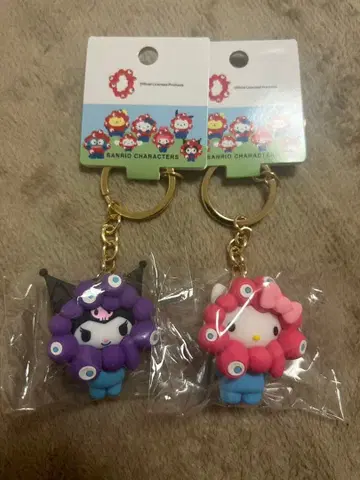오사카 엑스포 파스텔 미야쿠미야쿠 산리오 입체 마스코트 키링