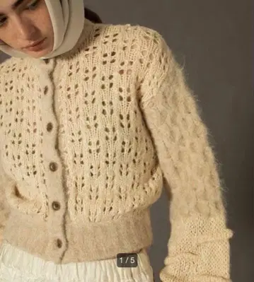 LEINWANDE 알파카 니트 가디건