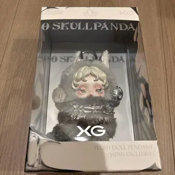 일본 한정판 SKULLPANDA x XG 봉제 인형 펜던트