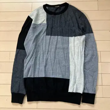 12.8 COMME CA MAN 꼼사맨 스웨터 얇은 소재 그레이 계열 L
