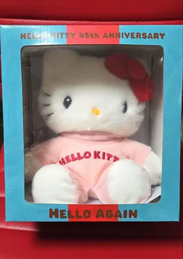 헬로키티 45주년 [HELLO AGAIN] 한정판 봉제 인형 산리오