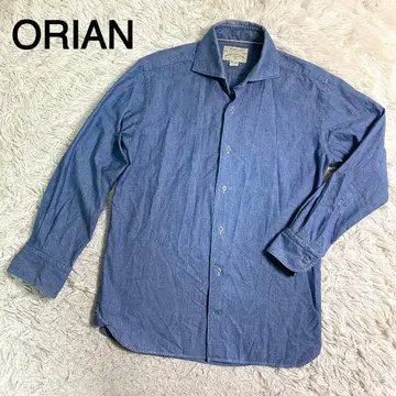ORIAN 블루칼라 슬림핏 긴팔 셔츠