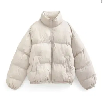 스탠드 카라 숏 기장 다운 자켓[dk1342]