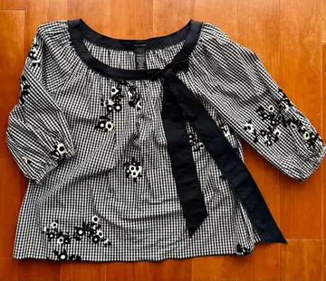 MARC JACOBS 깅엄 체크 블라우스 사이즈 0