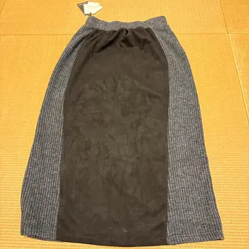 인터플래닛 롱 스커트 블랙 그레이 FREE 사이즈