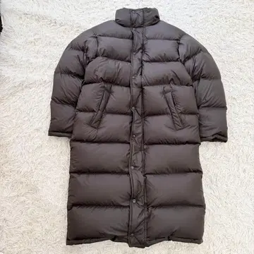 NAVY 초롱 다운 벤치 코트 방한 브라운 L 스포츠 관람