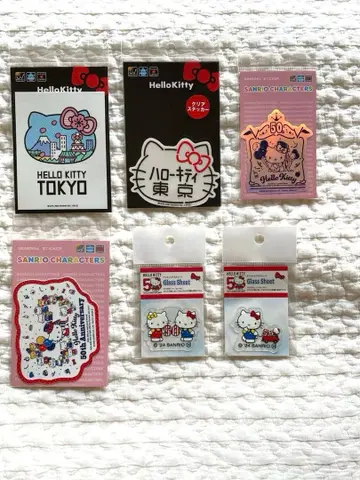 새상품 미개봉 스티커 6개 세트 헬로키티