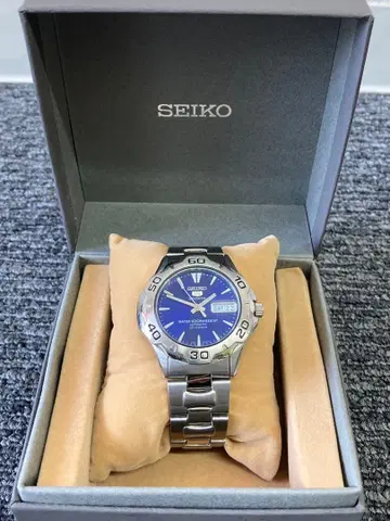 SEIKO 자동 와인딩 손목시계 파랑