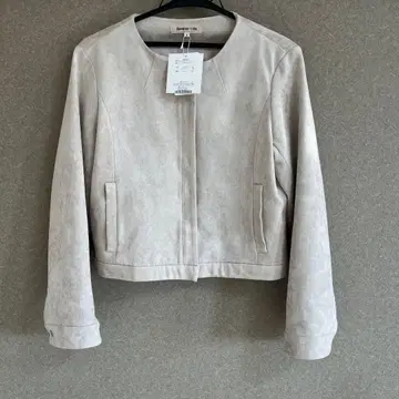 아푸와이저 리셰 스웨이드 자켓 노카라 블루종