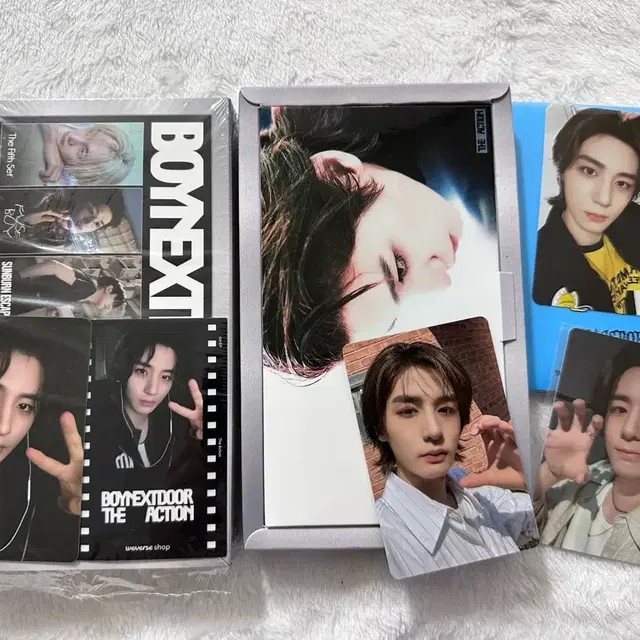 보넥도 더액션 개봉 앨범 프레임 버전 위버스반 특전 포카 이한 세트