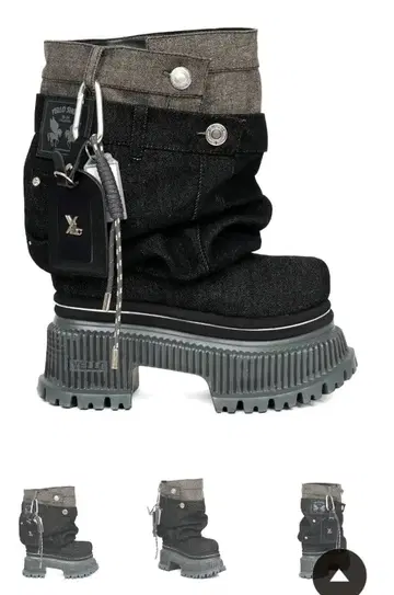 YELLO 통굽 부츠 블랙