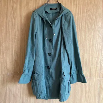 vivien 나일론 자켓 후드 그린 M 일본제