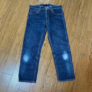 미즈이로 인디 다크 블루 8부장 데님