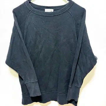 세일 가격 LACOSTE 라코스테 블랙 무지 맨투맨 트레이닝복 M