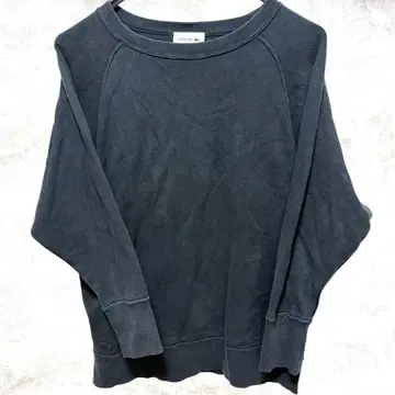 세일 가격 LACOSTE 라코스테 블랙 무지 맨투맨 트레이닝복 M