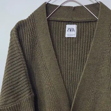 ZARA 자라 올리브 그린 가디건
