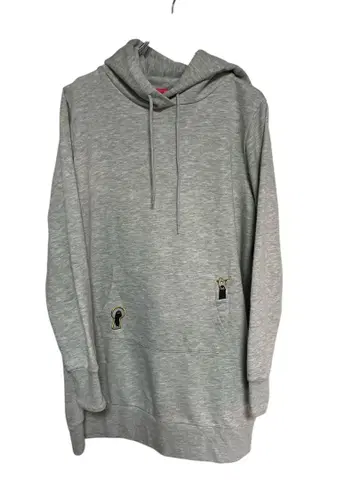 새상품급 그라니프 뷰티풀 섀도우 후드티 원피스 그레이