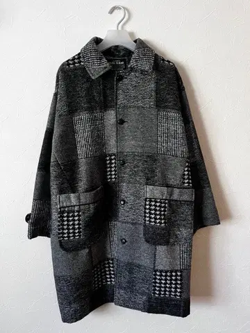 CUBESUGAR 패치워크 스텐카라 코트