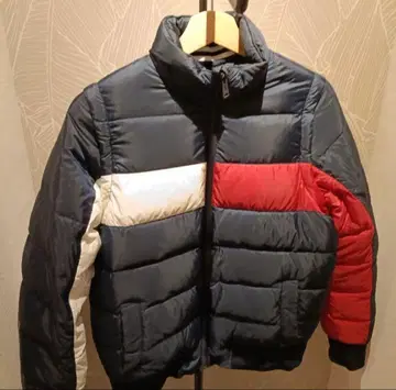 타미힐피거 다운 자켓 네이비 레드