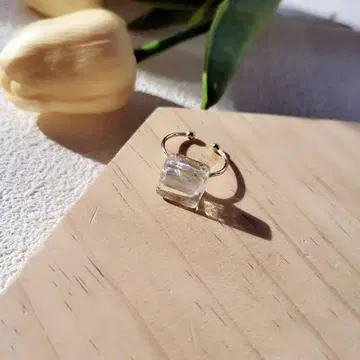 핸드메이드 유리제 반지