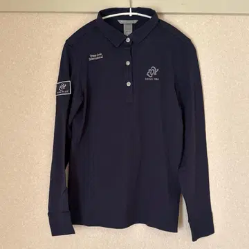 미사용 새상품 Zoy 네이비 긴팔 피케 셔츠 36