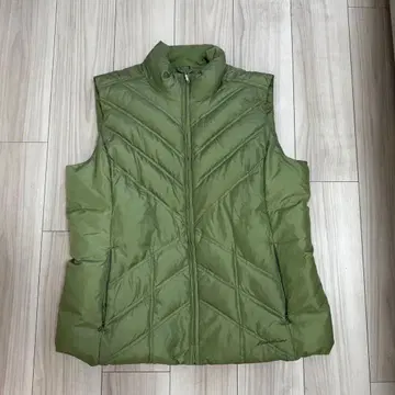 Eddie Bauer 다운 베스트 라임 그린 패커블