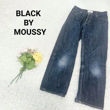 블랙 바이 마우지 [ M ] 스트레이트 데님 청바지 면 100% 캐주얼