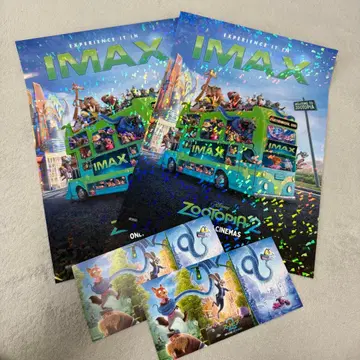 주토피아2 IMAX 입장 특전 포스터&카드 4