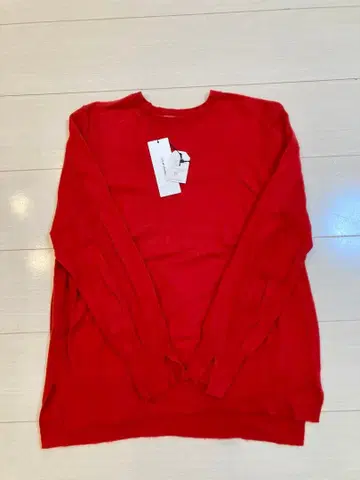 23구 울 캐시미어 스웨터 상의 레드 손세탁 가능