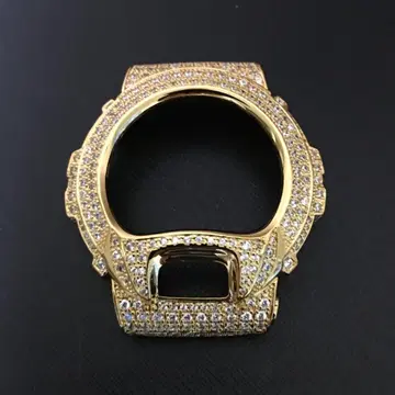 G-SHOCK DW6900 시리즈용 커스텀 베젤 골드 계열 미사용품
