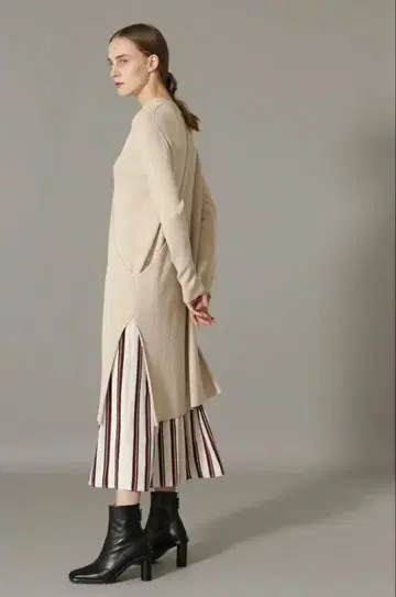 새상품급 ADORE 클리어 스트레치 레이어드 원피스