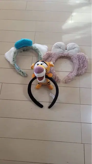 티거 봉제 인형 포함 머리띠 3세트