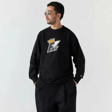 FAT 롱T FATEE 로고 블랙