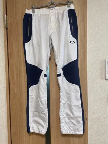 오클리 스포츠 팬츠 화이트/네이비 XL 골프웨어